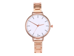 Reloj De Lujo Para Mujer Con Brazalete De Acero, Reloj Analógico De Cuarzo Color Oro Rosa.