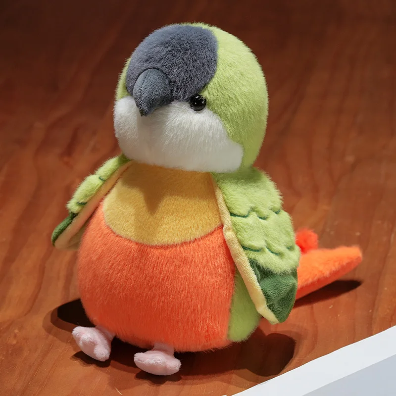 (naranja, 25 Cm) Lindo Peluche Realista De Loro De Anime Con Diseño De Dibujos Animados