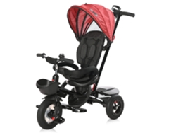 Triciclo Evolutivo Zippy Air Con Asiento Reversible Y Ruedas De Goma  De Lorelli - Rojo