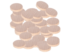 100 Discos De Madera En Blanco De 4 Cm Para Manualidades, Decoración Y Accesorios Hechos A Mano.