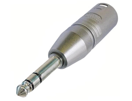 Neutrik - Conector XLR macho de 3 polos a conector estéreo de 1/4 VELLEMAN