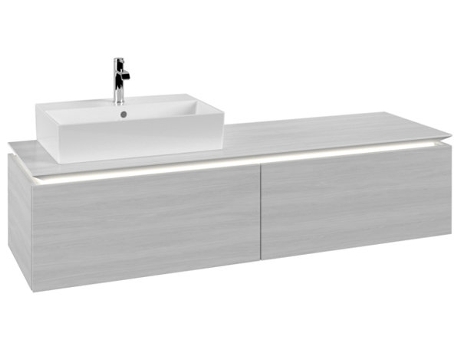 Villeroy &amp Boch Legato Vanity unit B672 1600x380x500mm lavabo a la izquierda iluminación LED