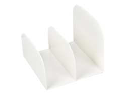 Sujetalibros De Mesa De Plástico Práctico, Organizador, Estante Blanco Para Libros Y Documentos.