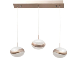 Lámpara de Techo FABRILAMP Planett (Plateado - LED - 24 W - Cristal)