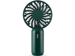 Mini ventilador portátil con 3 velocidades ajustables, batería recargable, con cable, silencioso y con conexión USB para el hogar, la oficina y los viajes.
