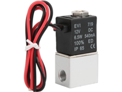 Válvula Solenoide De Aleación De Aluminio De 12 V Cc, Para Agua Y Aire, De Acción Directa Para Uso Industrial.