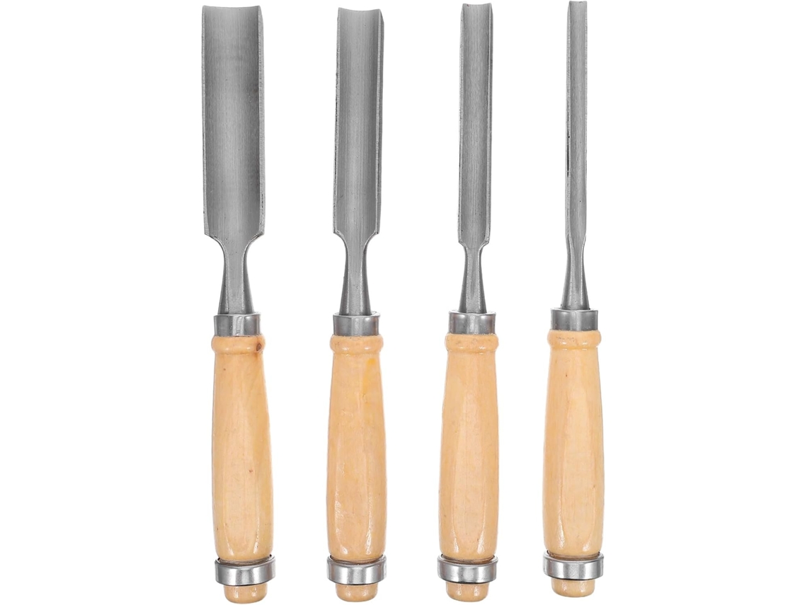 Juego De 4 Cinceles Semicirculares De Acero Endurecido Para Tallado De Madera Y Herramientas De Grabado De Precisión.