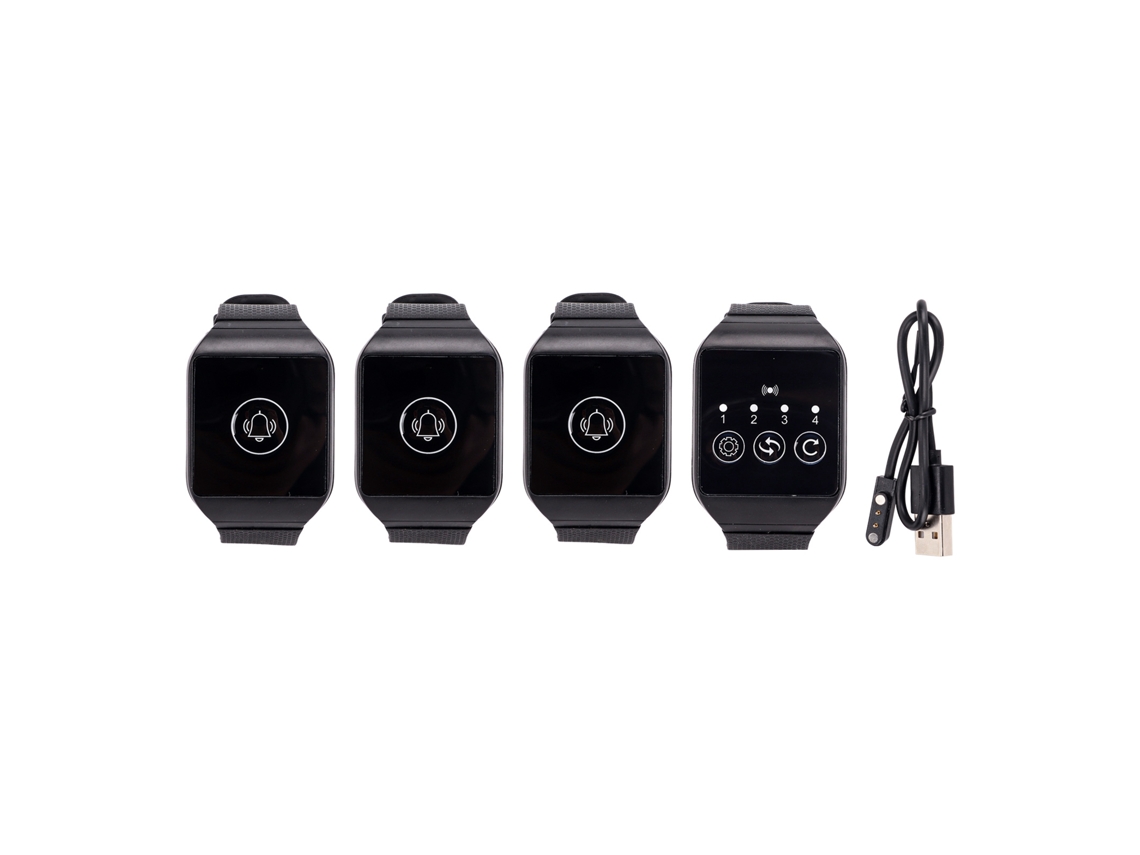 Buscapersonas inalámbrico multipropósito de muñeca YHL, resistente al agua IPX7, sistema de llamadas de 433,92 MHz.