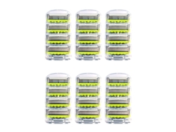 Lâminas de Barbear 5 Lâminas 24 Peças Sem Cabo Lâminas Aço Inoxidável para Barbear Manual STELASPLEN