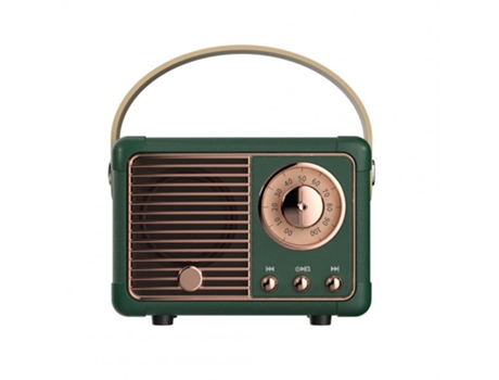 Altavoz Bluetooth hm11 clásico retro audio compatible sonido estéreo portátil decorativo mini viaje reproductor de música verde