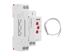 Relé de control de temperatura GRW8-01 con sonda e indicador LED para monitoreo de temperatura alta/baja
