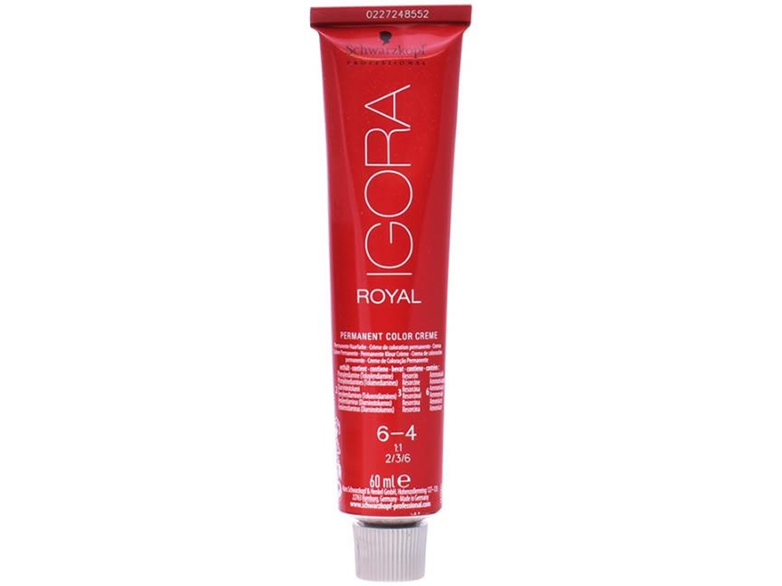 Crema con Color SCHWARZKOPF Igora Royal Permanent Color Creme 6-4 (60 ml)