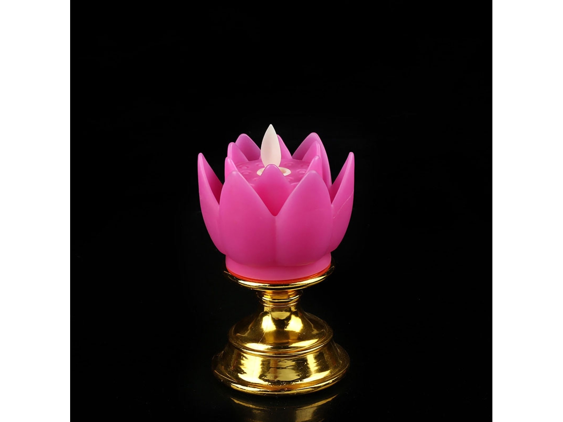 Lámpara LED Lotus de colores, luz suave, para dormitorio u oficina.