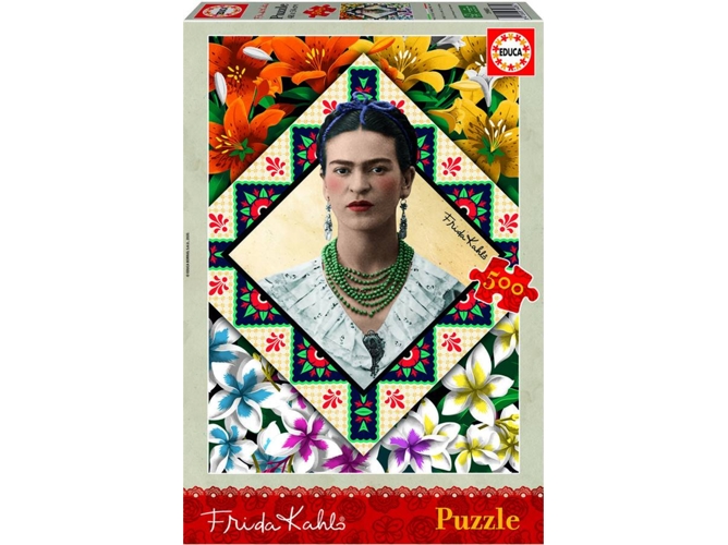 Puzzle EDUCA BORRAS Frida Kahlo (500 Piezas)