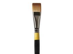 Pincel Sintetico Plano Corto Acrilico Mango Corto S.55 (3/4'' 20,64 Mm)