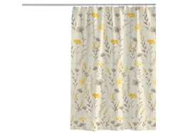 Cortina De Ducha Antimoho - Poliéster - Impermeable - Incluye Anillas Para Colgar - 180 X 200 Cm - Estampado Vegetal