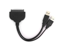 Cable USB 3.0 a SATA para conexión de disco duro y transferencia de datos C0108negro