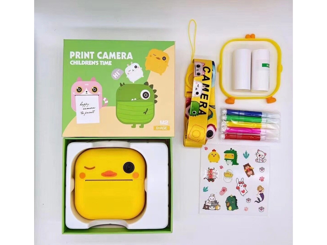 Cámara de Impresión Instantánea ENKERS  48 Mp para Niñas Niños 1080P Pato
