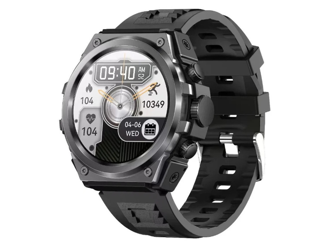 Reloj inteligente Yizhood con cinco botones, monitorización de oxígeno en sangre, clasificación de impermeabilidad IP68, llamadas Bluetooth y batería de 400 mAh.