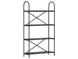 Maison Exclusive - Estante De Libros Roble Negro 80 X 30 X 146 Cm