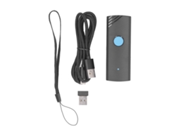 Escáner de código de barras inalámbrico 2.4G Bluetooth 1D 2D Mini para Tablet, Teléfono y PC