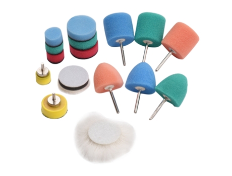 Mini almohadillas de pulido para pulir 16 piezas Mini almohadillas pulidoras de detalles Kits de almohadillas para pulir Detalles del automóvil Alm...