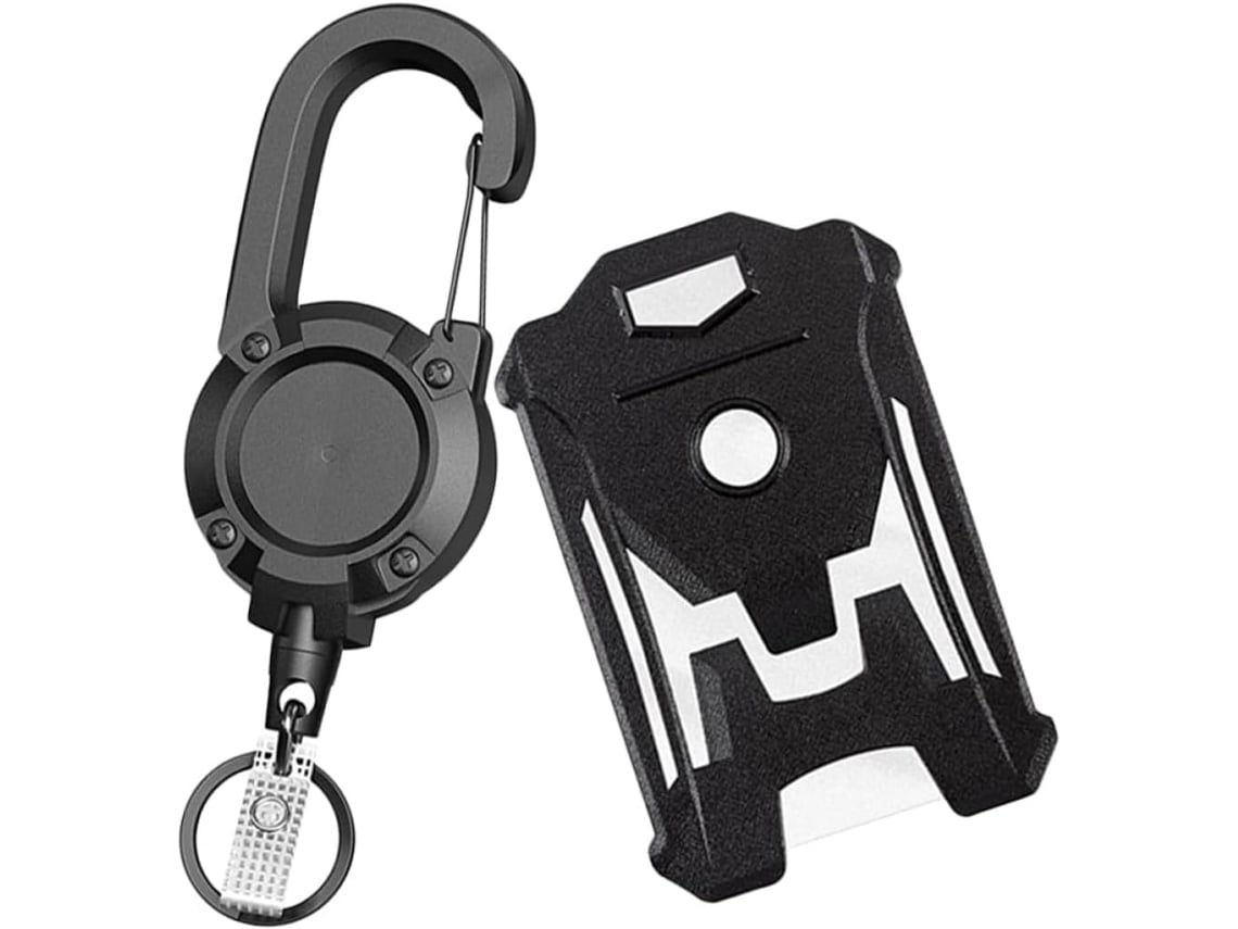 Porta-crachá Vertical Impermeável Com Clipe Retrátil E Bolsos Para Cartões De Trabalho.