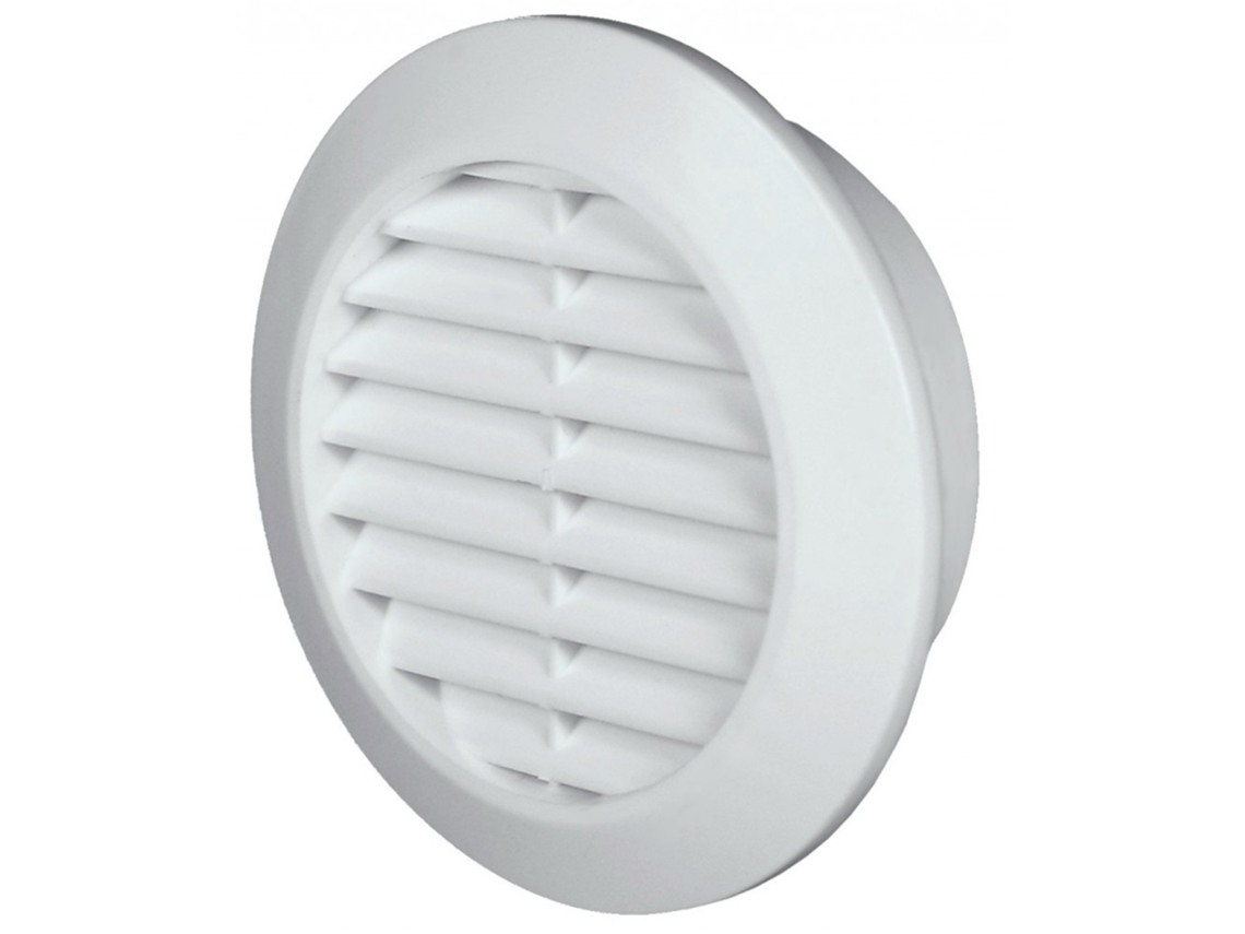 Grelle Redonda para Puerta de Carpintería en Blanco con Orificio de 70 mm de Diámetro