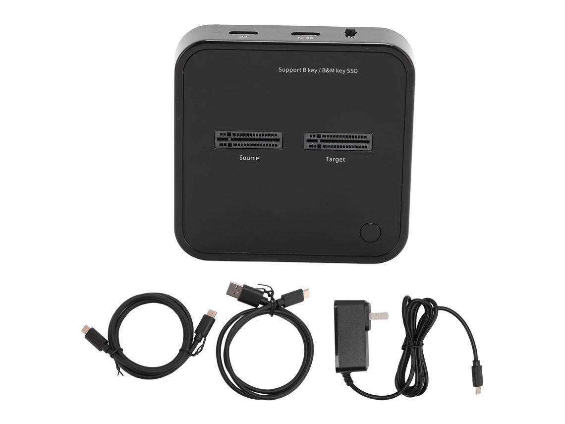 Duplicador De Ssd M.2 Estación De Acoplamiento De Ssd Sata Usb C De 5gbps Con Dos Bahías Clonador Conector Ee.uu.