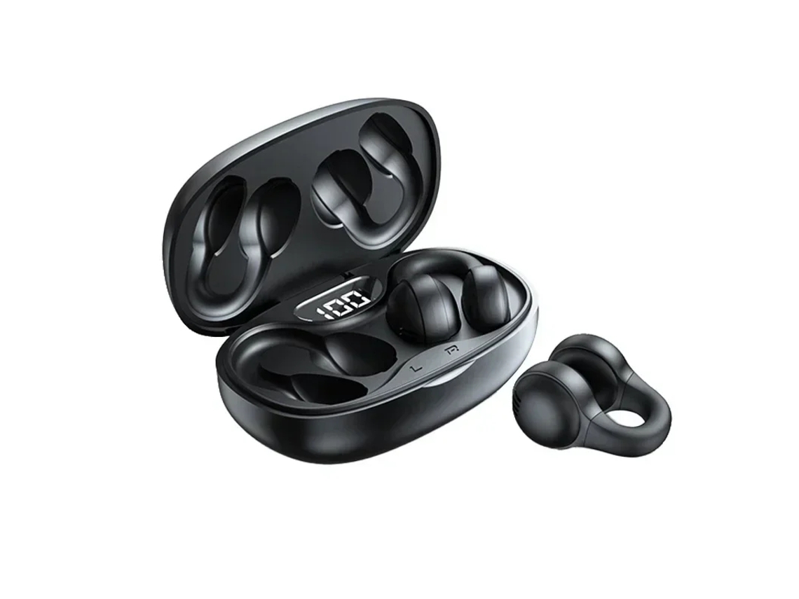 Auriculares Inalámbricos Conducción Ósea Inalámbrica Prueba Agua YIZHOOD Bluetooth Negro