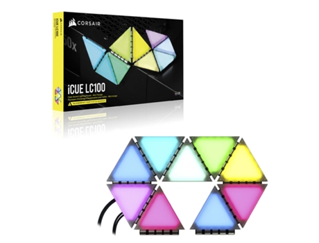 Kit de inicio de panel de iluminación rgb triangular CORSAIR iCUE LC100