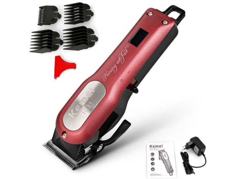 Cortadora de cabello profesional para hombres, Afeitadora eléctrica inalámbrica, cortadora de cabello con pantalla LED, juego de peluquería para sa...