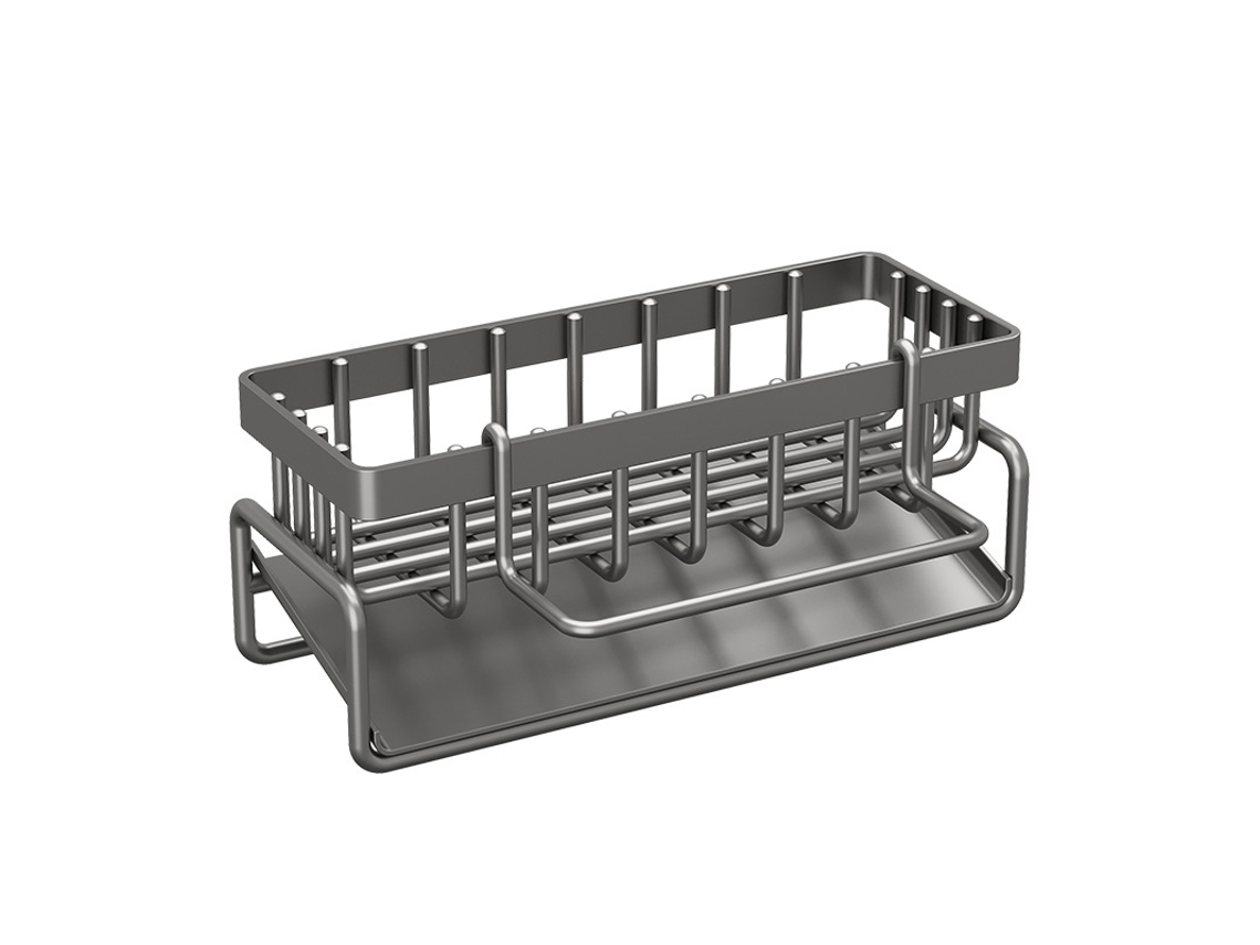 Organizador Fregadero Inoxidable Con Soporte Esponja Y Drenaje