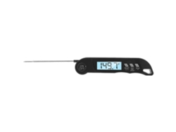 Termómetro electrónico flexible con alarma GOKOCO para barbacoa, medidor de temperatura de alimentos, color negro.