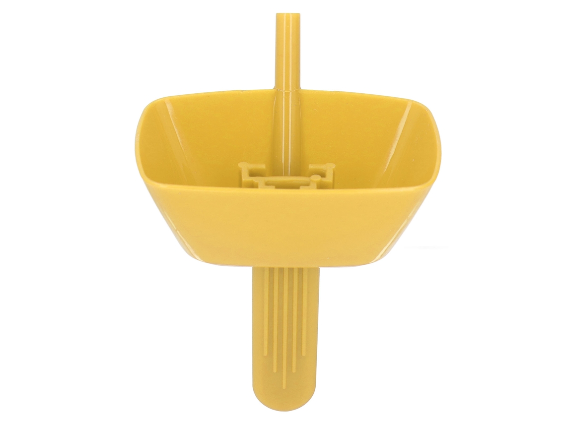 Soporte Para Paletas Heladas De Abs Antigoteo Con Pajita Para Niños, Sabor A Helado Amarillo.