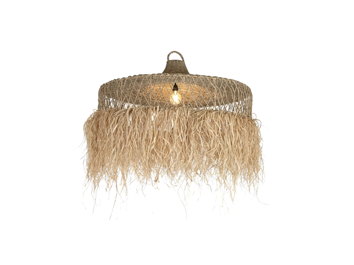 Lampara Techo Fibras Naturales 125x125x54cm