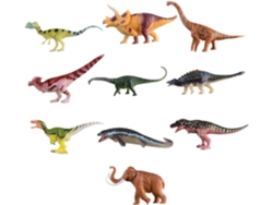 Set De 10 Figuras De Dinosaurios Realistas E Interesantes Para Niños Y Niñas, Portátiles Para Jugar