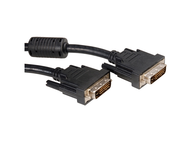 Cable de Serie ROLINE (M/M - DVI - 2 m - Negro)