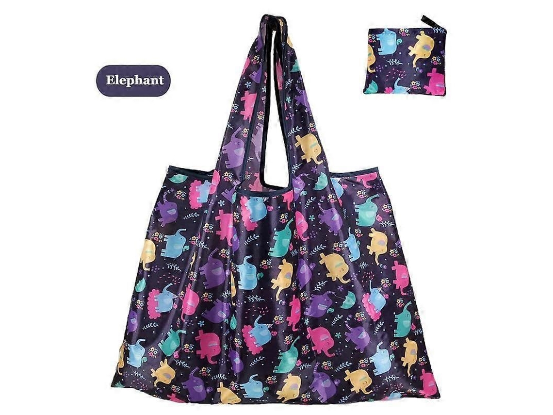 Bolso de hombro grande de tela Oxford gruesa, ecológico, reutilizable, portátil, plegable, bolso de compras para mujer. GOKOCO