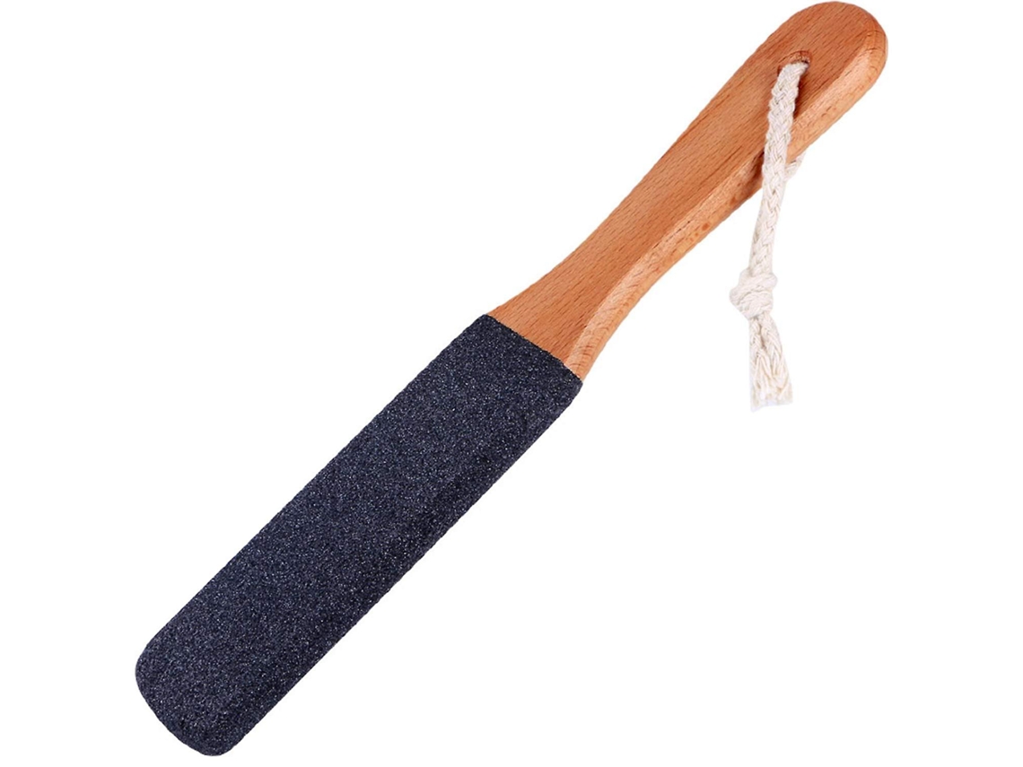 Rebe-raspador De Callos Para Pies Con Mango De Roble Antideslizante Herramienta Profesional De Pedicura Para Piel Seca