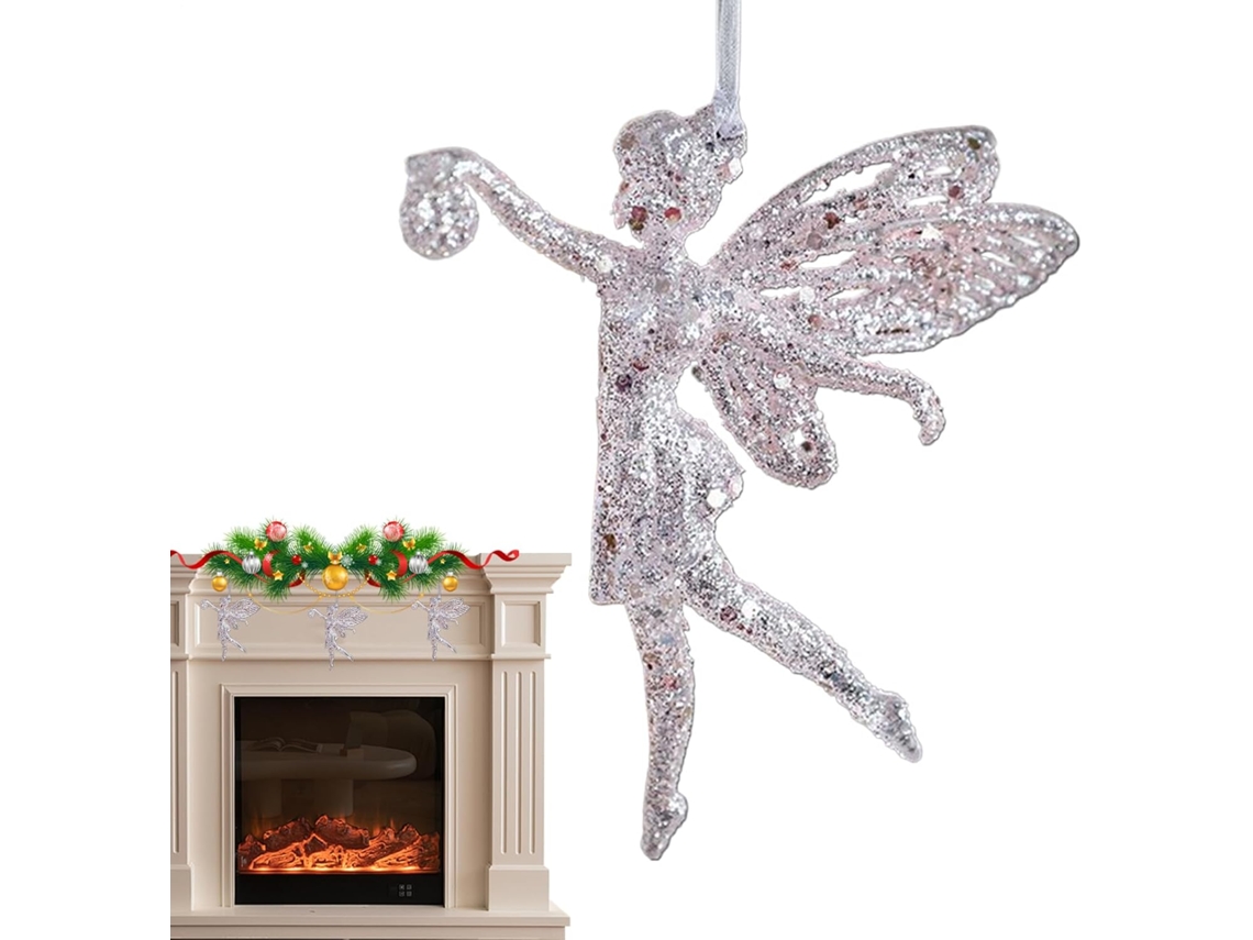 Adornos Copos Nieve Decoraciones Navideñas Purpurina Colgante Brillante Patio Techo Pared Puerta Principal