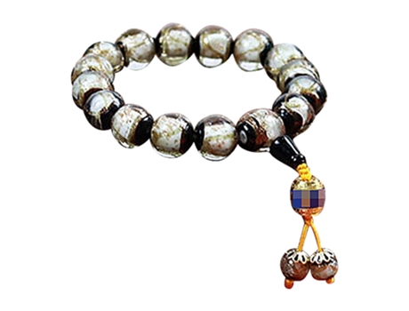 Bolso de Mujer JEIIBRZUI Pulsera De Cabeza Vidrio Blanco (12 mm)