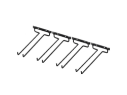 2026-4 Estantes De Cristalería De Pared Para Copas De Vino Montaje Bajo Gabinetes Acero Inoxidable Negro 30cm