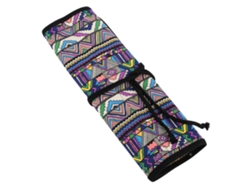 Estuche De Lona Hecho A Mano Para Pinceles Con 20 Agujeros, Estuche Para Bolígrafos De Pintura, Estuche De Almacenamiento.