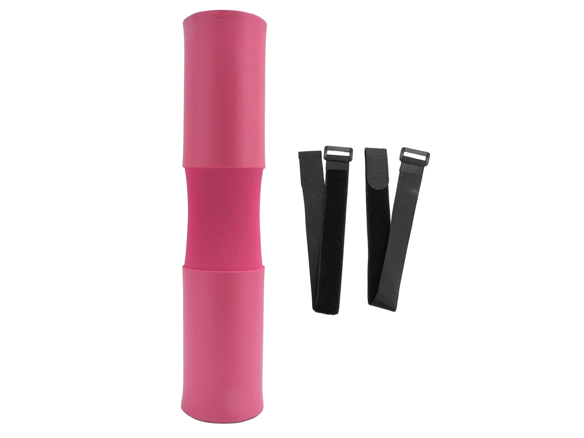 Kklv-cojín Protector Para Barra De Squat Y Hip Thrust, Espuma Nbr Con Correas, Ajuste 25-35mm, Rosa