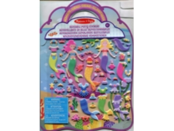 Jogo de Mesa MELISSA & DOUG Puffy Sticker Play Set: Mermaid (3 Anos)