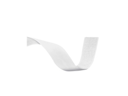 Cinta velcro COMPACT blanca hembra 20mm x 25m