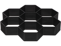 Molde Hexagonal Para Pavimentación Kichouse, Fabricado En Plástico, Reutilizable Para Caminos De Jardín, Cemento,