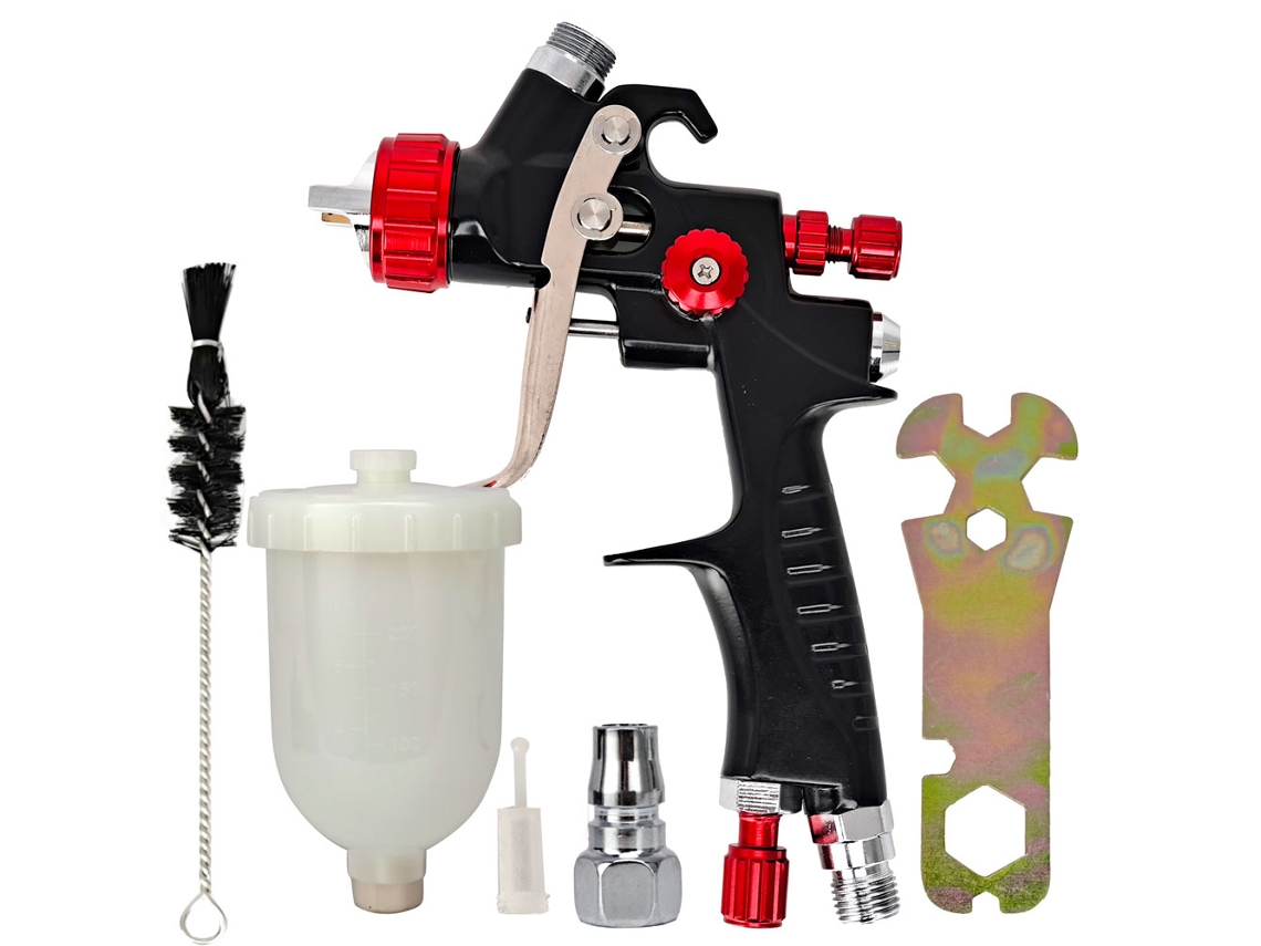 Kit de pintura para automóviles con pistola de aire comprimido LVMP de 1,0 mm, herramienta para pulverización y reparación de automóviles.