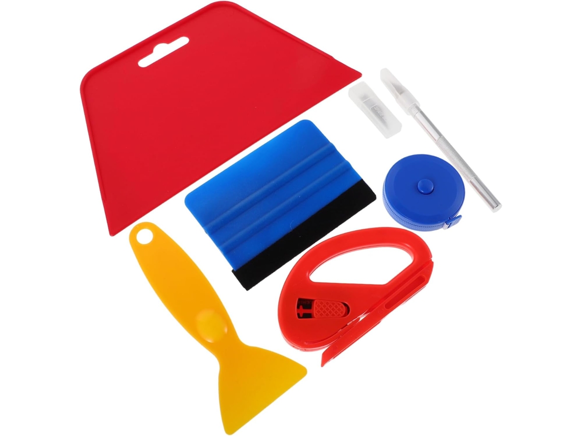 Kit completo de herramientas Topbathy 1 para la aplicación de láminas tintadas para ventanas de automóviles, que incluye: